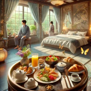 ファンタジースプリングスホテルのルームサービスメニューと朝食対応情報