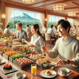 ラビスタ富士河口湖の朝食時間やバイキングの会場の雰囲気と口コミ評判