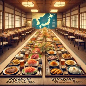 大江戸温泉物語のプレミアムの違い！スタンダードの料金や食事を地域別で比較