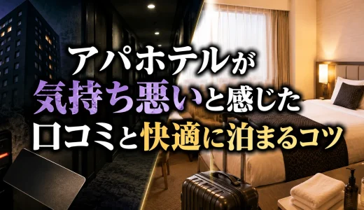 アパホテルが気持ち悪いと感じた口コミと快適に泊まるコツ