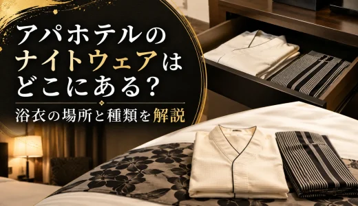 アパホテルのナイトウェアはどこにある？浴衣の場所と種類を解説