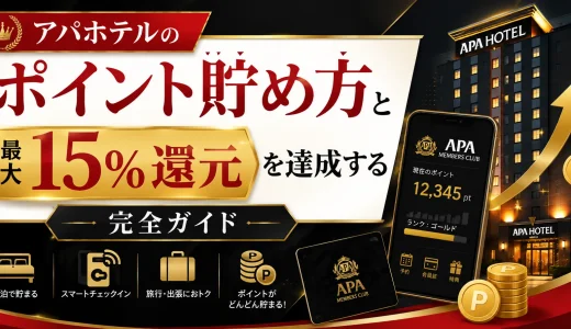 アパホテルのポイント貯め方と最大15%還元を達成する完全ガイド