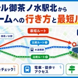 アパホテル御茶ノ水駅北から東京ドームへの行き方と最短ルート比較