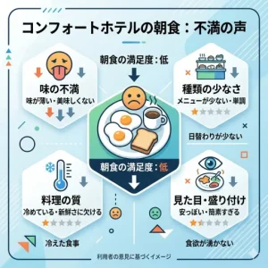 コンフォートホテルの朝食がまずいのは誤解？口コミと朝食サービスの実態