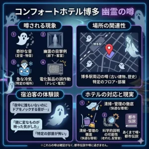 コンフォートホテル博多の幽霊の噂は本当か？事件や転落の真相と口コミ