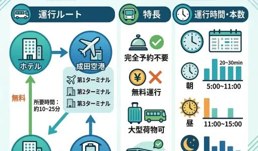 コンフォートホテル成田にシャトルバス歯ある？空港アクセスと移動方法まとめ
