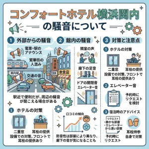 コンフォートホテル横浜関内はうるさい？口コミから分かる騒音の実態と対策