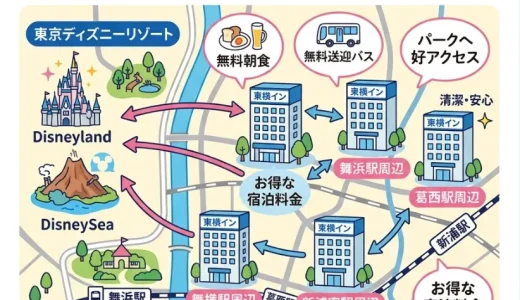 ディズニー周辺の東横インを完全ガイド｜無料バスとアクセスまとめ