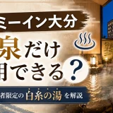 ドーミーイン大分は温泉だけ利用できる？宿泊者限定の白糸の湯を解説