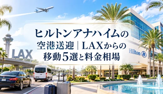 ヒルトンアナハイムの空港送迎｜LAXからの移動5選と料金相場