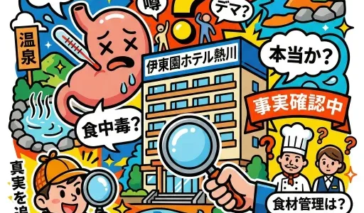 伊東園ホテル熱川の食中毒は本当か？昔の事例と現在の安全対策ガイド
