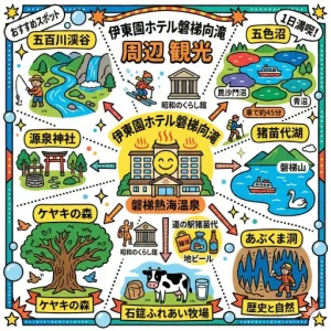 伊東園ホテル磐梯向滝周辺観光の完全ガイド！定番スポットと温泉街散策