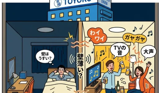 東横インの壁は薄い？防音の実態と騒音対策を徹底解説