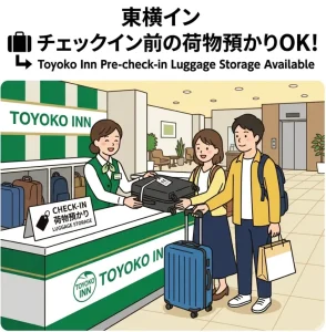 東横インはチェックイン前に荷物預かりができる？注意点と活用法